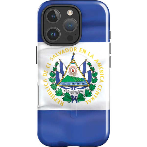 El Salvador Flag iPhone 16 Pro Max Magsafe Impact Case